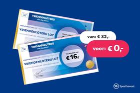 Voordeelvoucher VriendenLoterij: speel 2x gratis mee